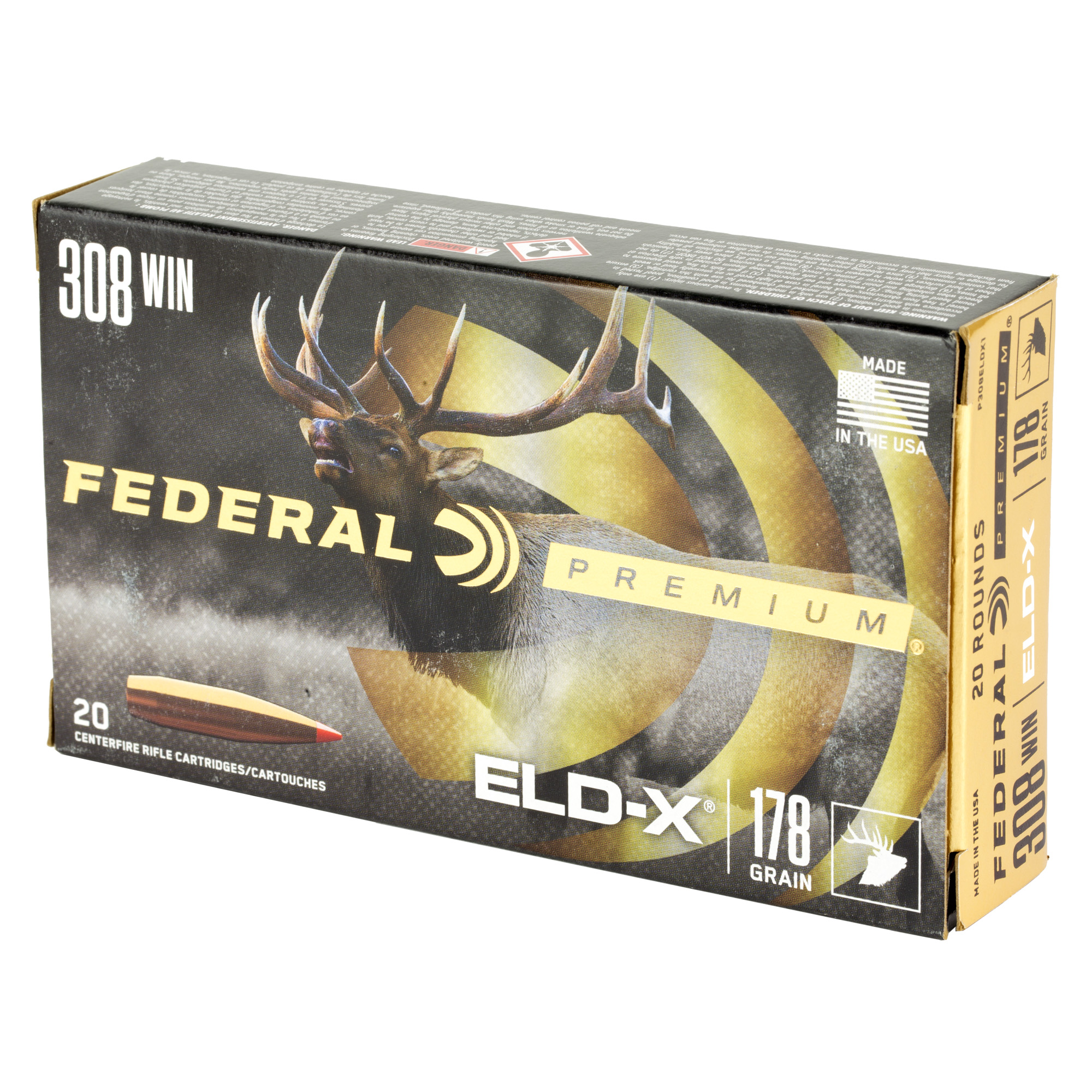 FED PREM 308WIN 178GR ELDX 20/200 - Image 3