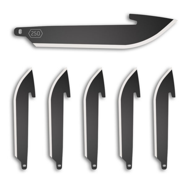 OD EDGE DROP-PT 2.5 BLADE 6PK BLK