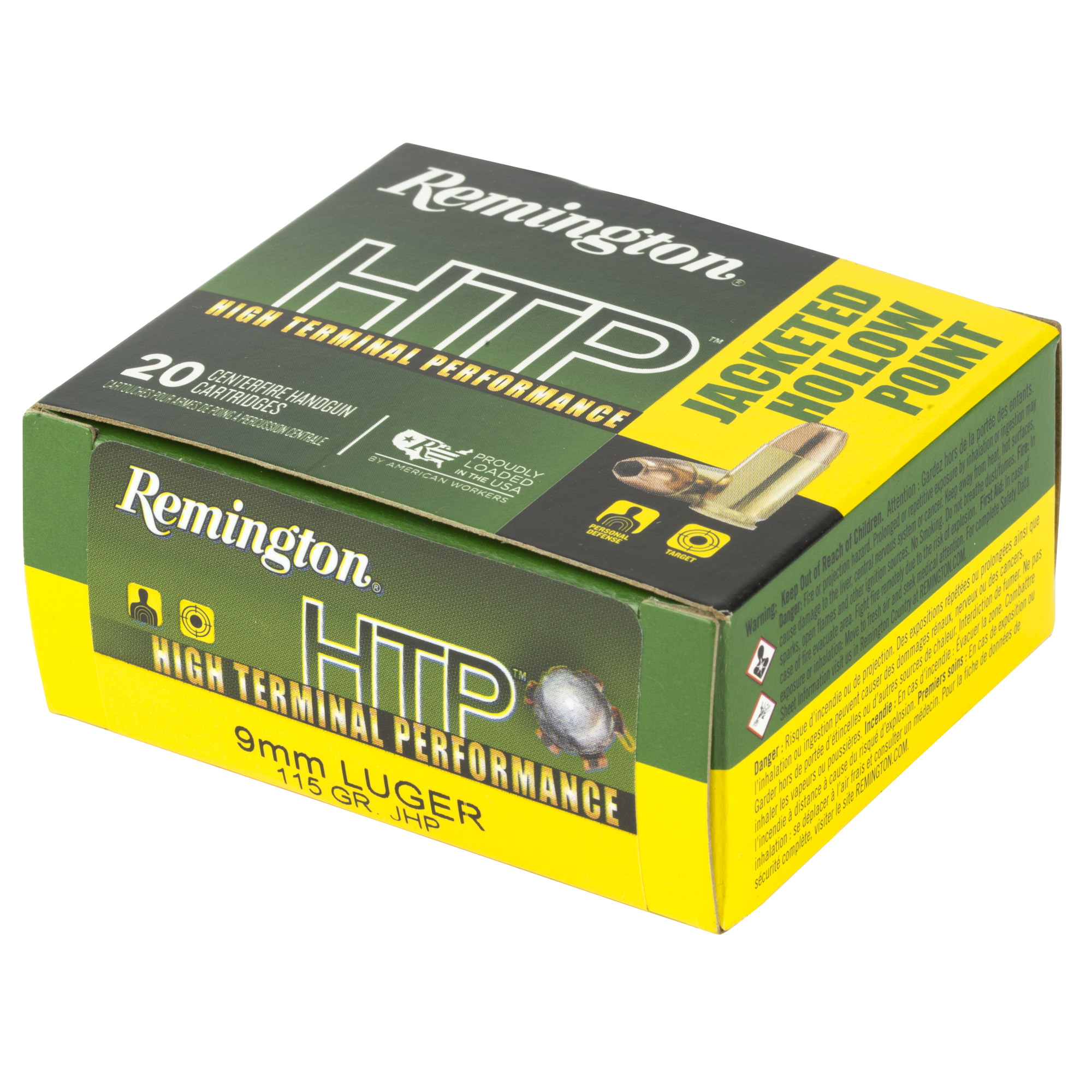 REM 9MM LUGER 115GR JHP 20/500 - Image 3