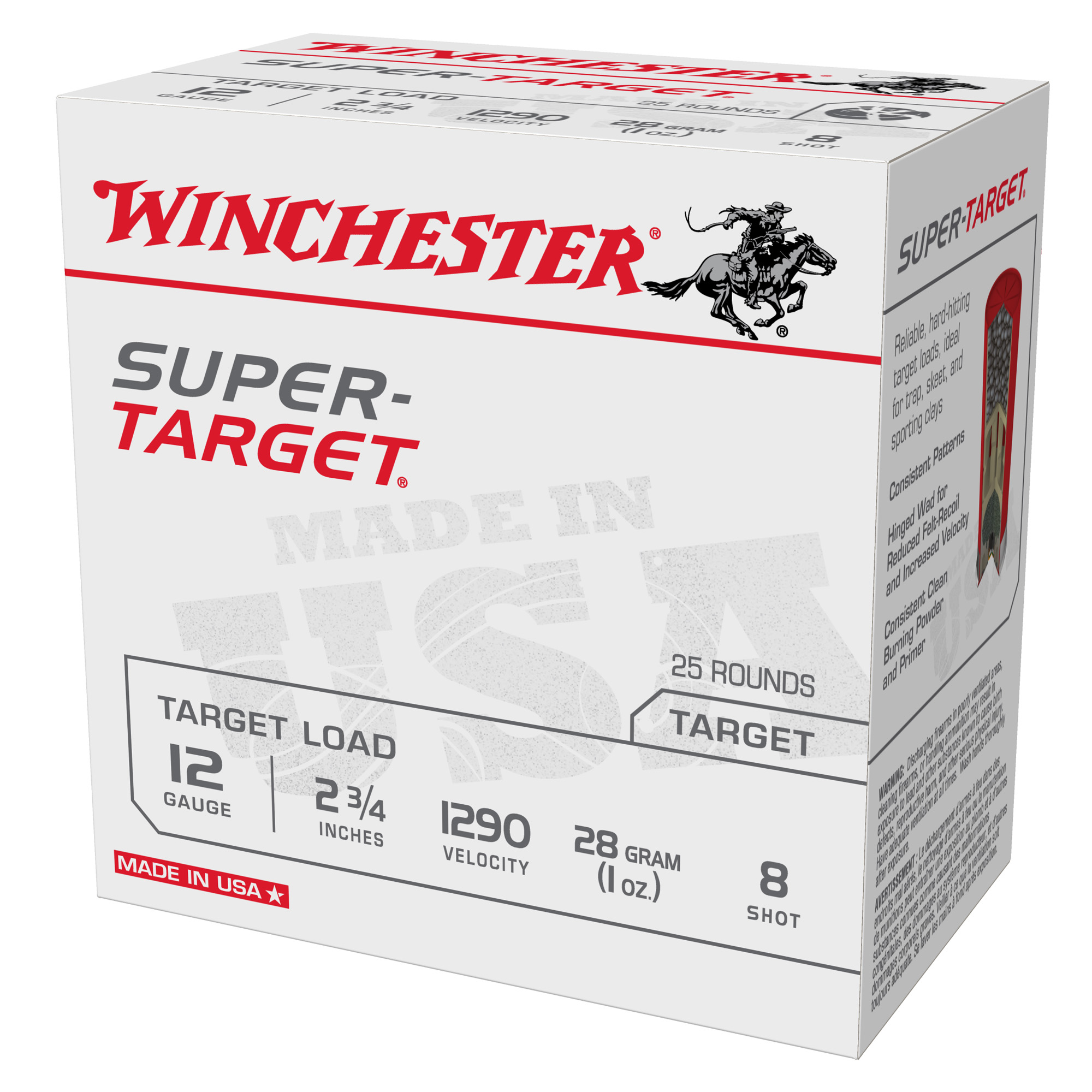 WIN SPR-TRGT 12GA 2-3/4 #8 25/250 - Image 2