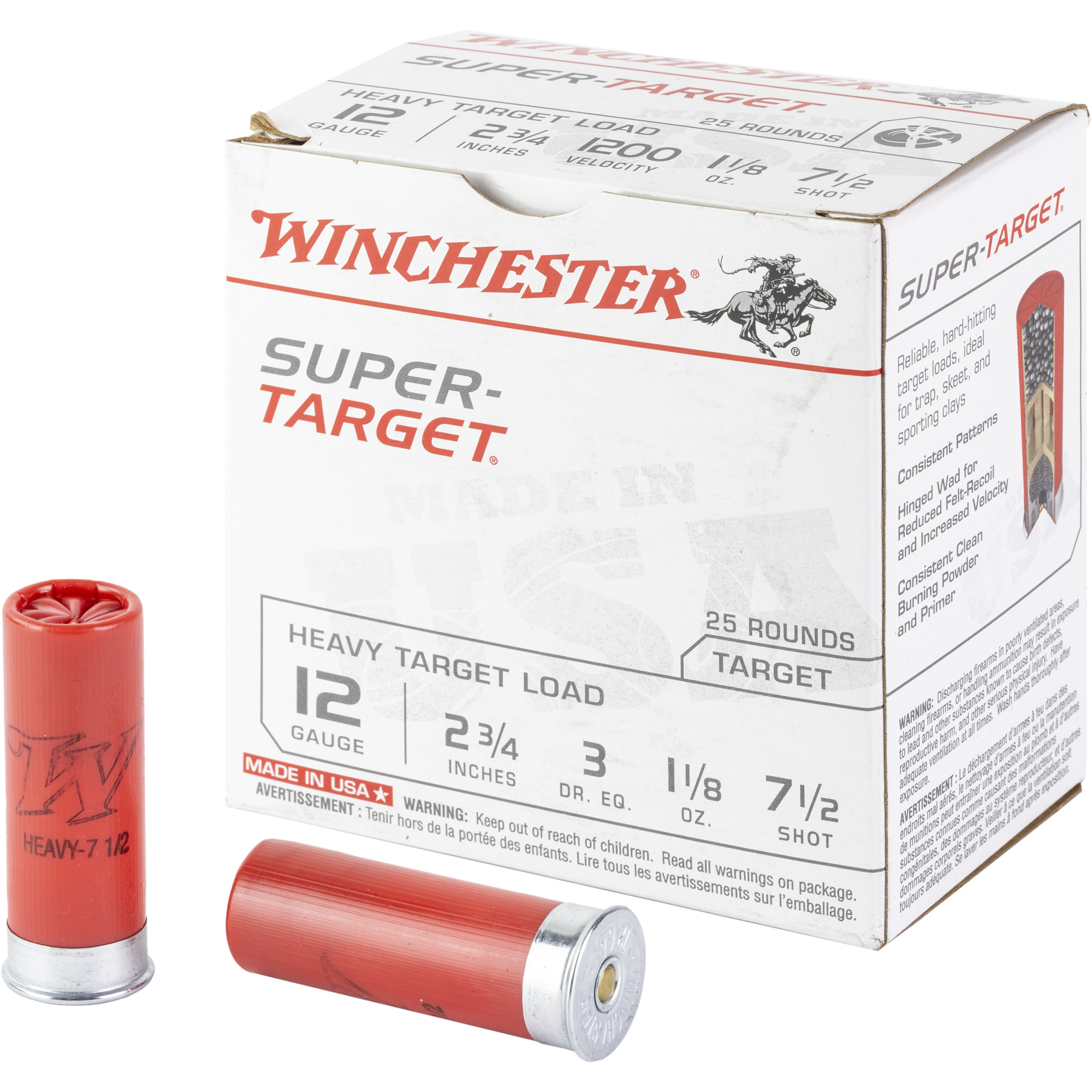 WIN SPTRGT HVY 12GA 2.75 #7.5 25/250