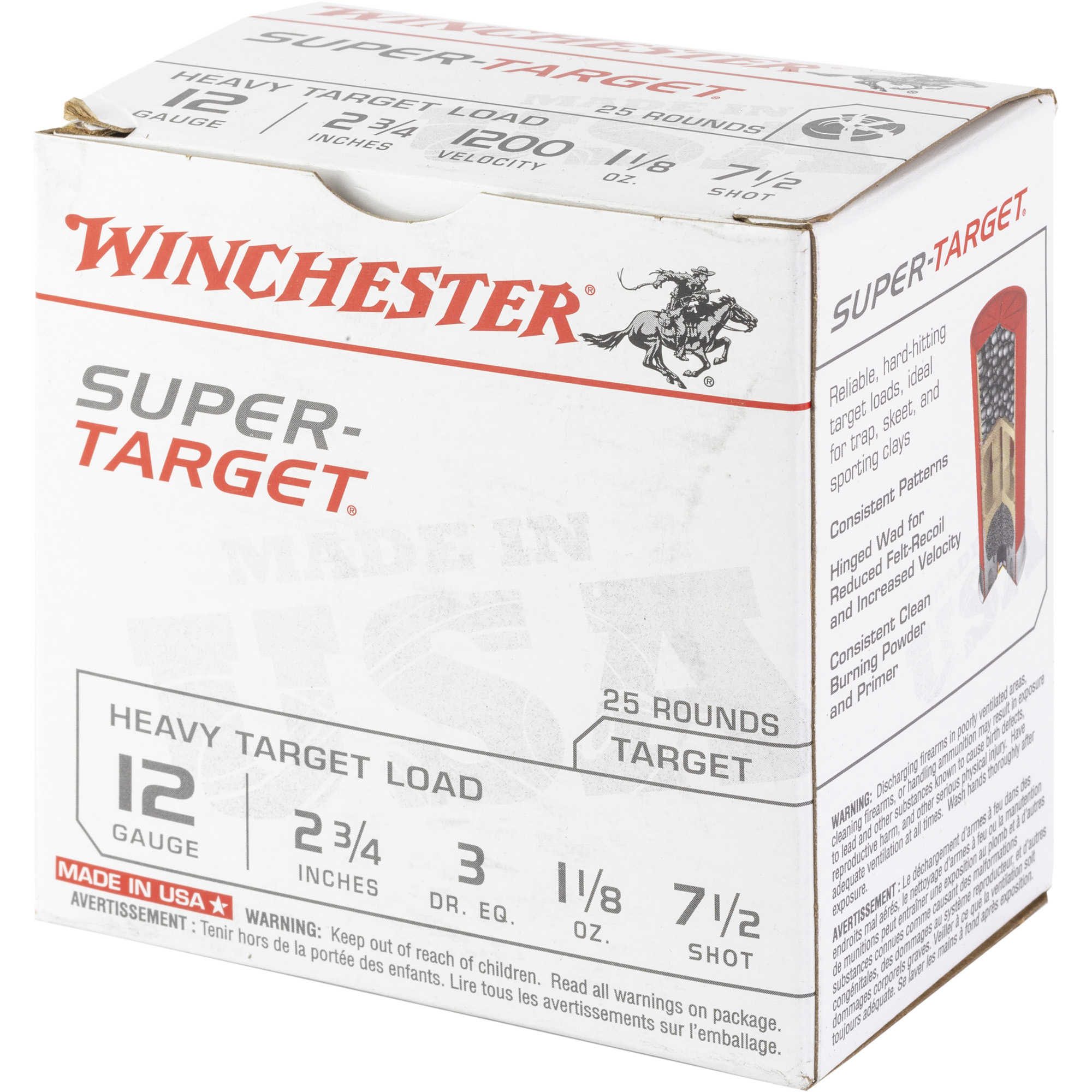 WIN SPTRGT HVY 12GA 2.75 #7.5 25/250 - Image 3