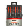 B/C GUNSMITHING FILE SET 6PC BLK/RD