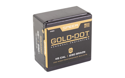 Alternative view of SPR GOLD DOT .451 230GR HP 100CT