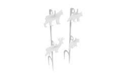 B/C 1/3 IPSC SILHOUETTE TARGET WHT