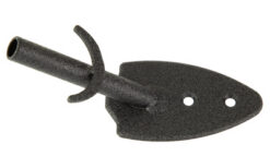 Alternative view of SKULL HOOKER FLUSH WALL MOUNT BLK