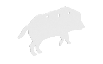 B/C AR500 3/8 SILHOUETTE BOAR WHT