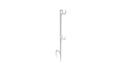B/C STEEL TARGET HANGER WHITE 1 HOOK