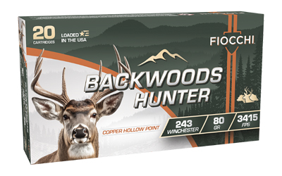 FIOCCHI BKWD HNTR 243WIN 80GR 20/200